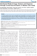 Cover page: Distributed medical image analysis and diagnosis through crowd-sourced games: a malaria case study.