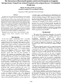 Cover page: The Interaction of Bayesian Pragmatics and Lexical Semantics in Linguistic
Interpretation: Using Event-related Potentials to Investigate Hearers’ Probabilistic
Predictions