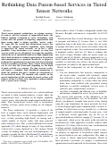 Cover page: Rethinking Data Fusion-Based Services in Tiered Sensor Networks