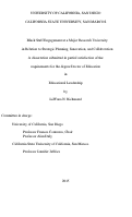 Cover page: Black Staff Engagement at a Major Research University in Relation to Strategic Planning, Innovation and Collaboration