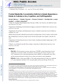 Cover page: Frontal Metabolite Concentration Deficits in Opiate Dependence Relate to Substance Use, Cognition, and Self-Regulation