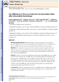 Cover page: Sex Differences in the Use of Early Do-Not-Resuscitate Orders After Intracerebral Hemorrhage