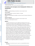 Cover page: Consistency and convergence rate of phylogenetic inference via regularization