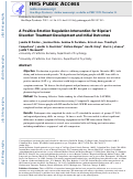 Cover page: A positive emotion regulation intervention for bipolar I disorder: Treatment development and initial outcomes.