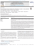 Cover page: The association between lipid levels and leukocyte count: A cross-sectional and longitudinal analysis of three large cohorts.