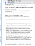 Cover page: Chronic lung disease in adult recurrent tuberculosis survivors in Zimbabwe: a cohort study