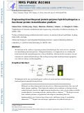 Cover page: Engineering bioorthogonal protein–polymer hybrid hydrogel as a functional protein immobilization platform