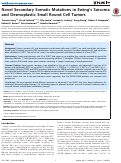 Cover page: Novel Secondary Somatic Mutations in Ewing's Sarcoma and Desmoplastic Small Round Cell Tumors