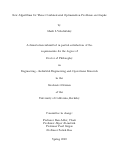 Cover page: New Algorithms for Three Combinatorial Optimization Problems on Graphs