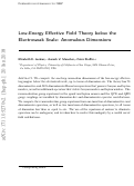 Cover page: Low-energy effective field theory below the electroweak scale: anomalous dimensions