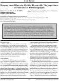 Cover page: Dyspnea in an Otherwise Healthy 18-year-old: The Importance of Point-of-care Ultrasonography