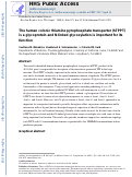 Cover page: The human colonic thiamine pyrophosphate transporter (hTPPT) is a glycoprotein and N-linked glycosylation is important for its function