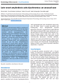 Cover page: Late-onset amyloidosis cutis dyschromica: an unusual case