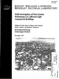 Cover page: Field Investigation of Duct System Performance in California - Light Commercial Buildings