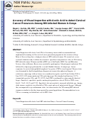 Cover page: Accuracy of visual inspection with acetic acid to detect cervical cancer precursors among HIV‐infected women in Kenya