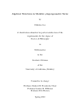 Cover page: Algebraic Structures in Modular q-hypergeometric Series