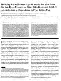 Cover page: Drinking Status Between Ages 50 and 55 for Men From the San Diego Prospective Study Who Developed DSM-IV Alcohol Abuse or Dependence in Prior Follow-Ups.