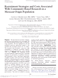 Cover page: Recruitment Strategies and Costs Associated With Community-Based Research in a Mexican-Origin Population