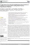 Cover page: Google Street View-Derived Neighborhood Characteristics in California Associated with Coronary Heart Disease, Hypertension, Diabetes.