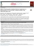 Cover page: Impact of Small-Quantity Lipid-Based Nutrient Supplements on Pubertal Status of 9-13-Year Olds: A Follow-Up Study of the iLiNS-DYAD-Ghana Trial.