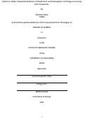 Cover page: Synthesis, Water Adsorption Behavior of Zeolite NaY and Investigation on Energy-conserving NaY Composites