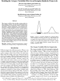 Cover page: Modeling the Category Variability Effect in an Exemplar-Similarity Framework