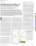 Cover page: Helminth infection, fecundity, and age of first pregnancy in women