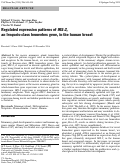 Cover page: Regulated expression patterns of IRX-2, an Iroquois-class homeobox gene, in the human breast