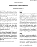 Cover page: Pediatric Autosomal Dominant Osteoporosis