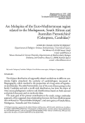 Cover page: Are Molopina of the Euro-Mediterranean region related to the Madagascan, South African and Australian Pterostichini? (Coleoptera, Carabidae)