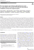 Cover page: Rice transcriptome upon infection with Xanthomonas oryzae pv. oryzae relative to its avirulent T3SS-defective strain exposed modulation of many stress responsive genes