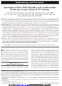 Cover page: Association of Race With Mortality and Cardiovascular Events in a Large Cohort of US Veterans