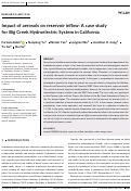 Cover page: Impact of aerosols on reservoir inflow: A case study for Big Creek Hydroelectric System in California