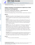 Cover page: Pediatric residents’ perceived barriers to opioid use in sickle cell disease pain management