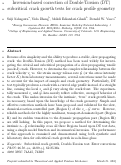 Cover page: Inversion-based correction of Double-Torsion (DT) subcritical crack growth tests for crack profile geometry