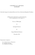 Cover page: Molecular Organic Geochemical Records of Late Ordovician Biospheric Evolution