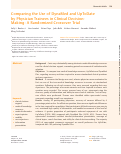 Cover page: Comparing the Use of DynaMed and UpToDate by Physician Trainees in Clinical Decision-Making: A Randomized Crossover Trial