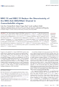 Cover page: MEC-10 and MEC-19 Reduce the Neurotoxicity of the MEC-4(d) DEG/ENaC Channel in Caenorhabditis elegans