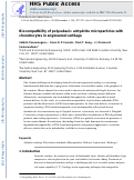 Cover page: Biocompatibility of polysebacic anhydride microparticles with chondrocytes in engineered cartilage