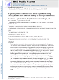 Cover page: Exploring online communication about cigarette smoking among Twitter users who self-identify as having schizophrenia