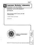 Cover page: Energy Intensities in OECD Countries, 1970-1989: A Sectoral Analysis