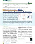 Cover page: Diversifying Databases of Metal Organic Frameworks for High-Throughput Computational Screening