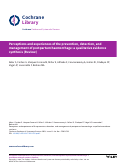 Cover page: Perceptions and experiences of the prevention, detection, and management of postpartum haemorrhage: a qualitative evidence synthesis.