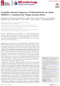 Cover page: Complete Genome Sequence of Agrobacterium sp. Strain 33MFTa1.1, Isolated from Thlaspi arvense Roots