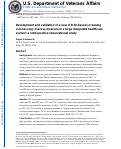 Cover page: Development and validation of a new ICD-10-based screening colonoscopy overuse measure in a large integrated healthcare system: a retrospective observational study.