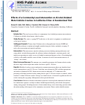 Cover page: Effects of a Community-Level Intervention on Alcohol-Related Motor Vehicle Crashes in California Cities: A Randomized Trial