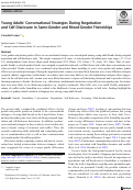 Cover page: Young Adults’ Conversational Strategies During Negotiation and Self-Disclosure in Same-Gender and Mixed-Gender Friendships