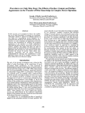 Cover page: Procedures are Only Skin Deep: The Effects of Surface Content and Surface Appearance on the Transfer of Prior Knowledge in Complex Device Operation