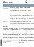 Cover page: Nucleoside analogs in ADAR guide strands targeting 5′-UA[combining low line] sites