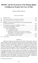 Cover page: REDD+ and the Promotion of the Human Rights of Indigenous Peoples: the Case of Chile